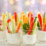 veggies in ranch cups