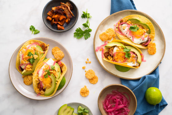 Sweet Potato-Bacon Breakfast Tacos - Alisons Pantry Delicious Living Blog