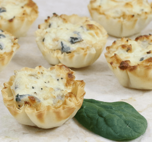 Creamy Chicken Spinach Cups