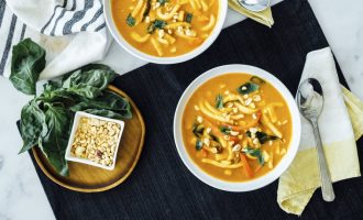 Thai Curry Pumpkin Noodle Soup