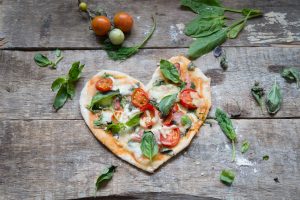 heart pizza