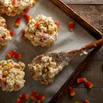 Candy Corn Popcorn Balls