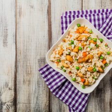 Risotto W/Peas, Carrots, & Chicken