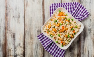 Risotto W/Peas, Carrots, & Chicken