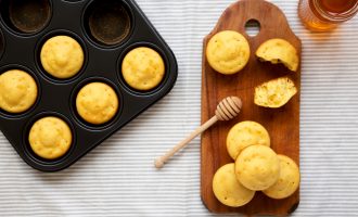 Cornbread Muffins with Honey Butter