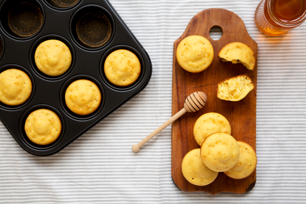 Cornbread Muffins with Honey Butter