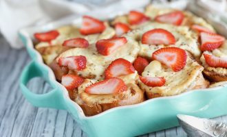 Strawberry Cheesecake French Toast Casserole