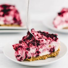 Triple Berry No-Bake Cheesecake