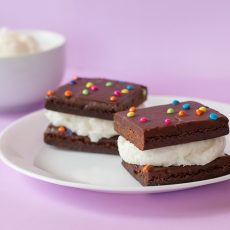 Cosmo Blast Brownie Ice Cream Sandwich