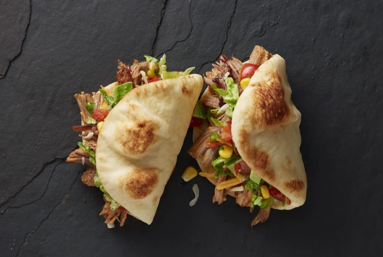 Mini Naan Folded Tacos