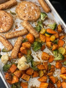 anna Maple Salmon Sheet Pan Dinner